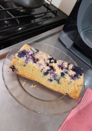 Una foto de Budín de Yogurt, Avena y Arándanos