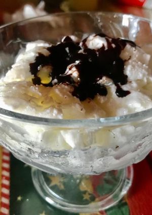 Una foto de Helado de limón sin crema