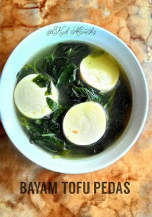 Foto resep Sayur Bayam Tofu Pedas