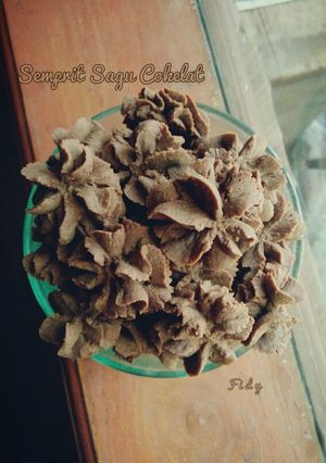 Foto resep Semprit Sagu Cokelat