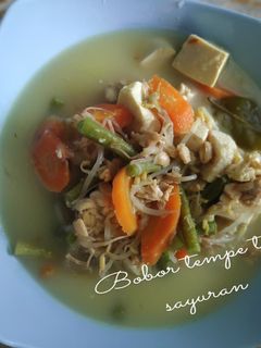 Foto resep Bobor Tempe Tahu sayuran