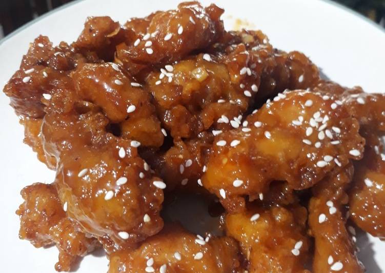 Langkah Mudah untuk Menyiapkan Ayam bonchon (saus Korea) yang Bisa Manjain Lidah
