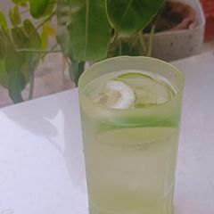 A picture of 🥒 Cucumber Lemon Mint Infused Water 🍋💧.
