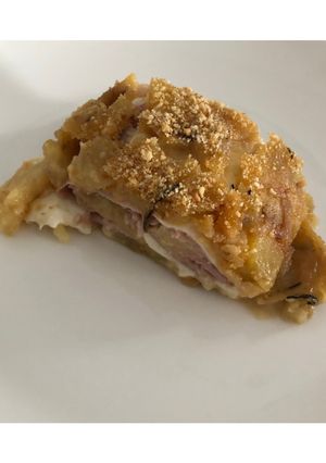 Foto di Sformato di patate con mozzarella e prosciutto cotto #riciclo #nosprechi 🥔