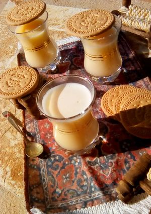 صورة لوصفة مشروب الكاسترد الساخن