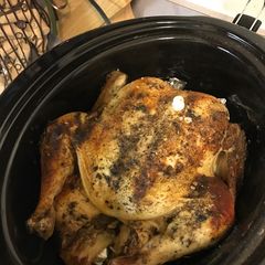 A picture of Slow Cooker Whole Chicken.