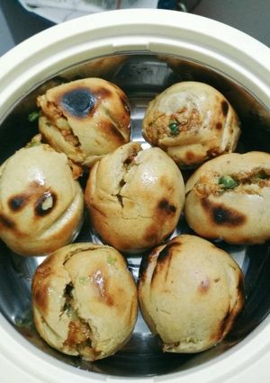 A picture of Rajasthani Aloo Matar Baati - Delicious Rajasthani Bati Recipe.