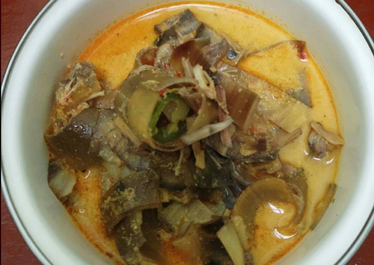 Resep Lodeh jantung pisang yang praktis