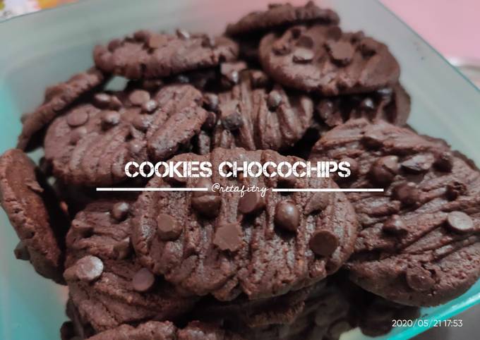 Cookies Chocochips (No oven, no mixer)