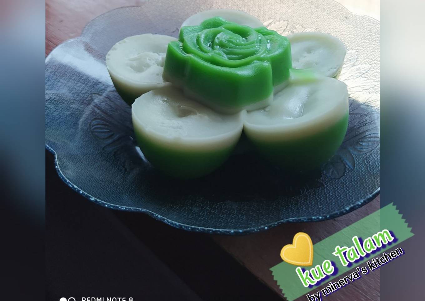 Kue Talam Pandan Tepung Beras