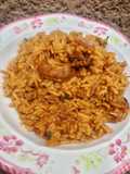 Jollof din shinkafa da busashen kifi da crayfish