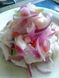 Cebiche de corvina al  jengibre