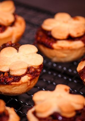 Karácsonyi mini pite: mince pie recept fotója