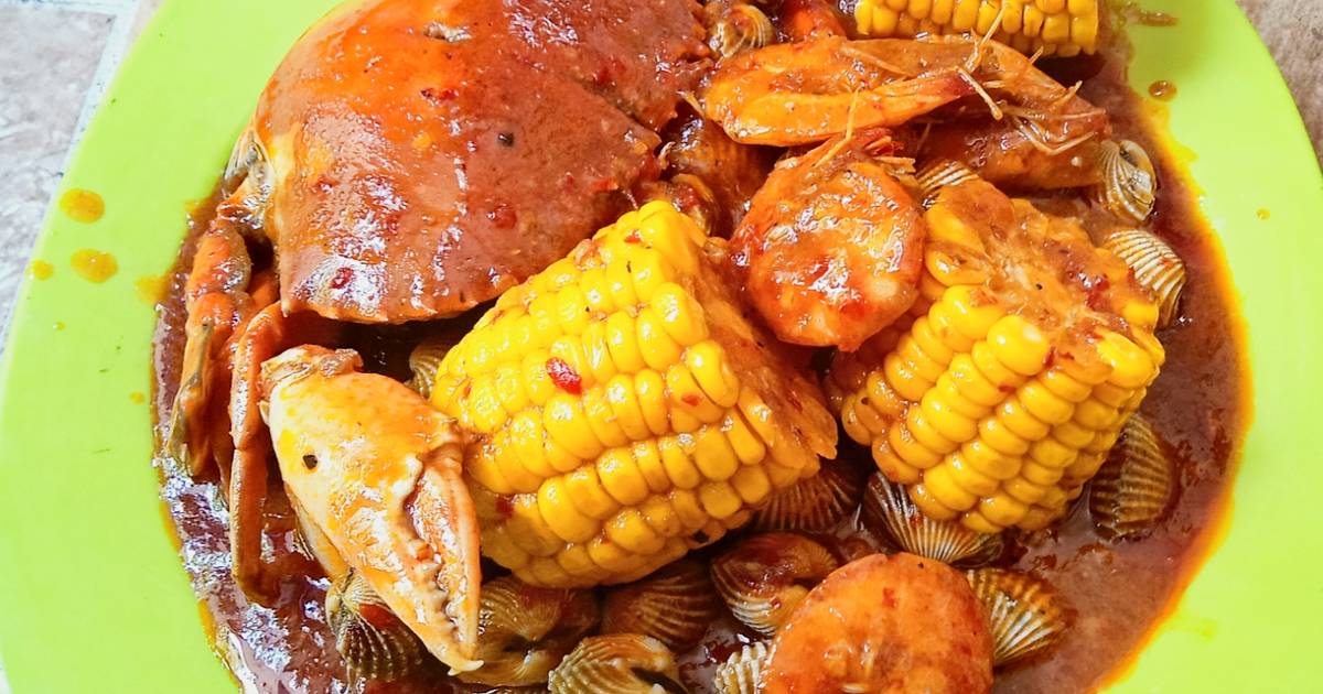 Resep Seafood Asam Manis yang Mudah dengan Perpaduan Manis dan Pedas Resep Seafood saus asam manis mama oyek oleh Rahma Oyeks Maniez - Cookpad