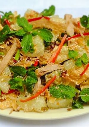 Hình của món Gỏi Bưởi Chay.
