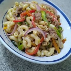 Stir Fried macaroni A picture of Stir Fried macaroni.