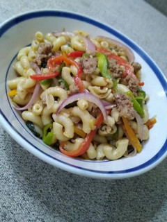 A picture of Stir Fried macaroni.