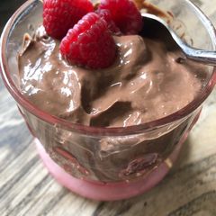 A picture of Chocolate mousse - made with tofu (vegan).