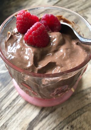 A picture of Chocolate mousse - made with tofu (vegan).