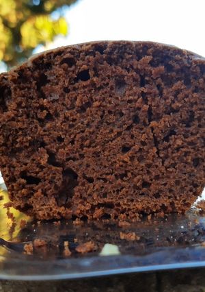 Una foto de Budín de chocolate🍫🖤