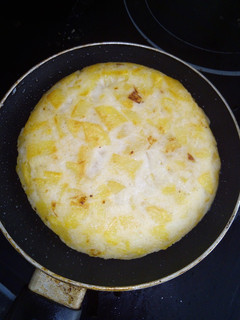Una foto de Tortilla de patatas sin huevo