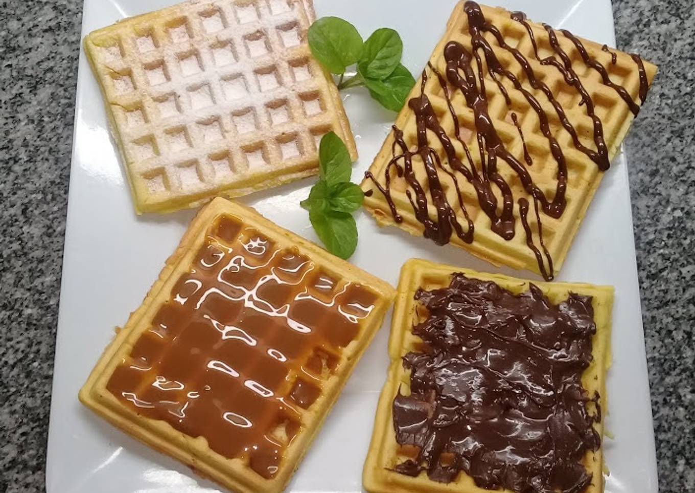 Waffles dulces