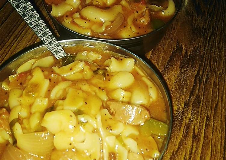 Recipe of Ultimate Full gravy pasta and soyabean