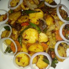 A picture of Stir fry Irish chips.