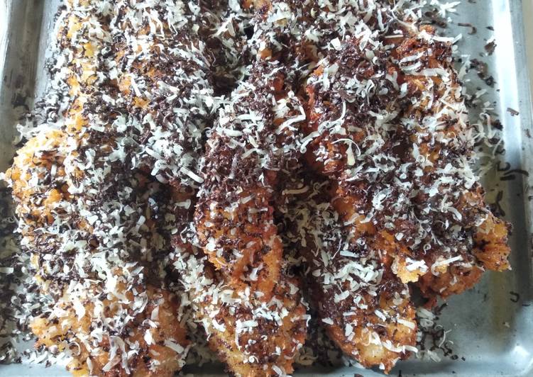 Pisang coklat keju