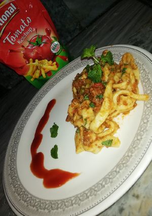 A picture of Pasta Bolognese with homemade pasta.