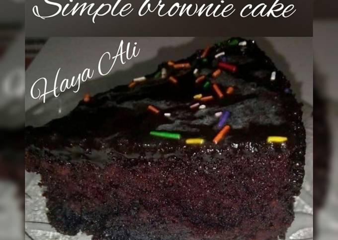 Simple brownie cake