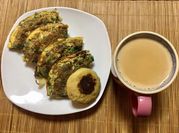 A picture of spinach omelette