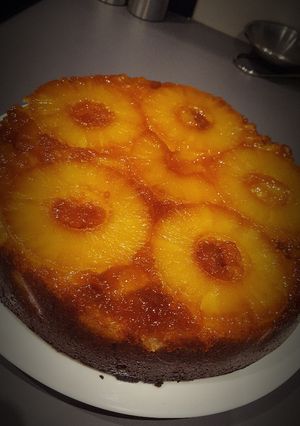 Une photo de Gâteau renversé à l'ananas