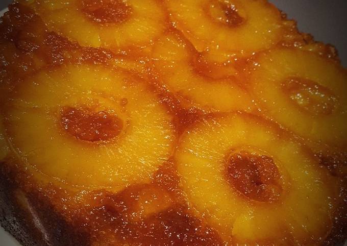 Recette Délicieuse Gâteau renversé à l'ananas
