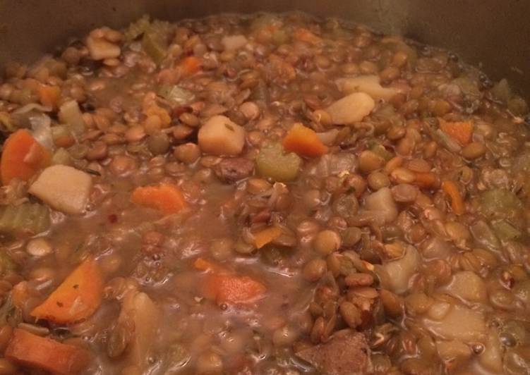 Recipe of Homemade Lentil Soup