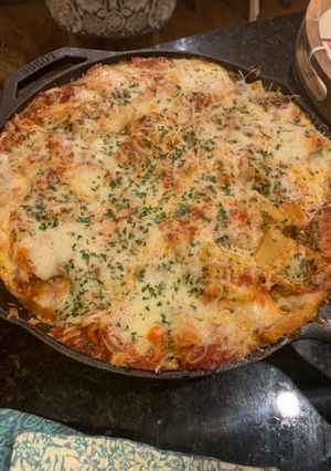 A picture of Stuffed Rigatoni.