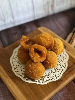 Foto resep Bola Bola Ubi Crispy isi Gula Merah