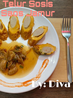 Foto resep Telur Sosis Saos Jamur