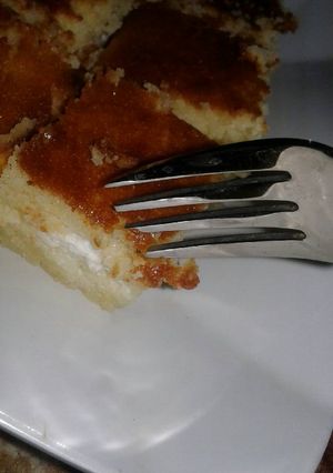 صورة لوصفة بسبوسة بالقشطة