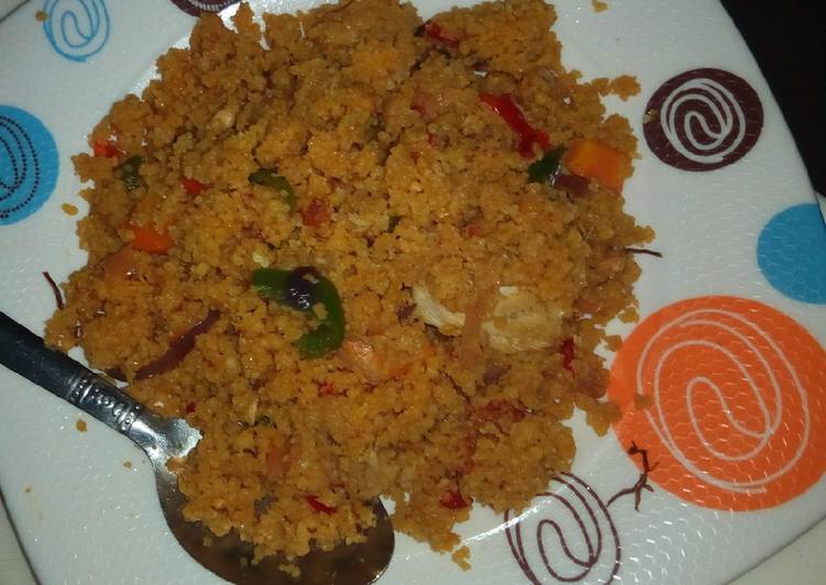 How to Make Homemade Veggies Jollof cous cous | So Appetizing Food Recipe From My Kitchen