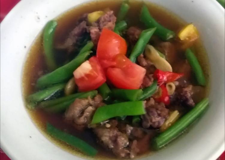 Asem-asem Buncis Daging