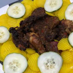 A picture of Peppered chicken.