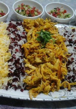 عکسی از دستور مرصع پلو با باقیمونده ی اکبر جوجه