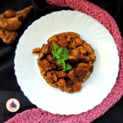 A picture of Dry taro sabzi (Arbi k gutkhe).