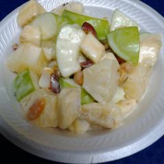 A picture of Apple pineapple banana salad.