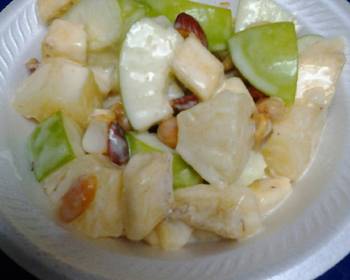 The New Way Making Recipe Apple pineapple banana salad Most Delicious