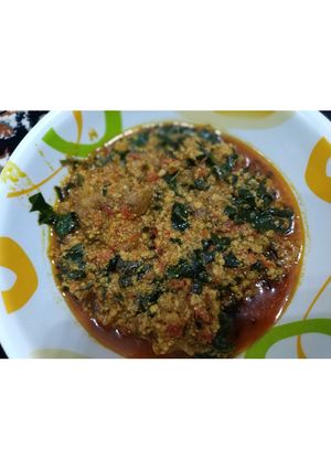 A picture of Egusi soup.