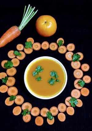 A picture of Carrot Orange Soup.
