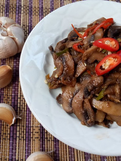 Foto resep Tumis jamur kancing lada hitam