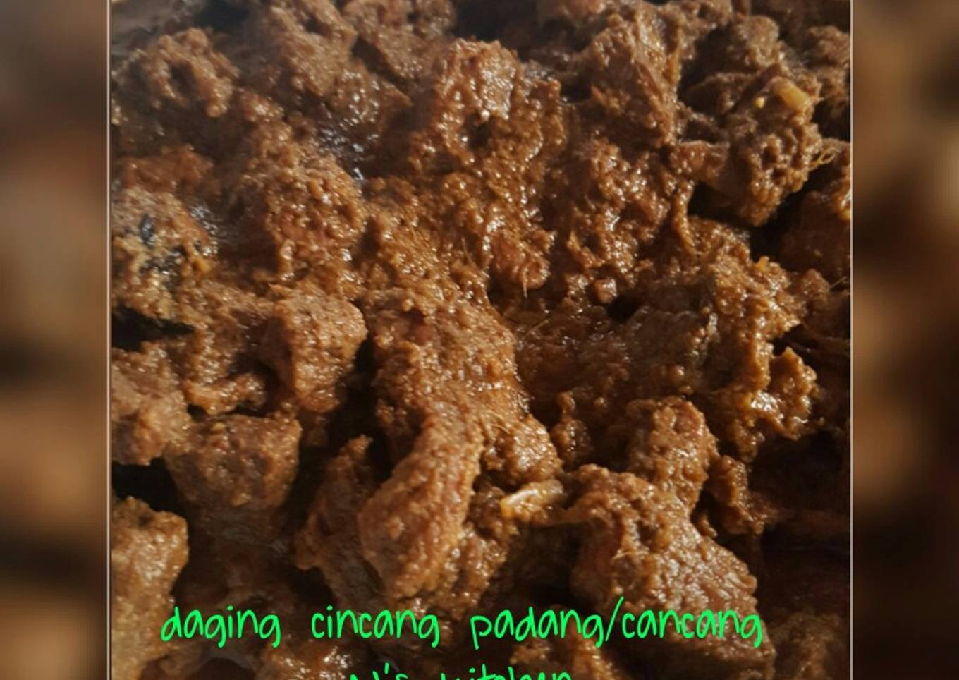 Daging cincang padang/cancang